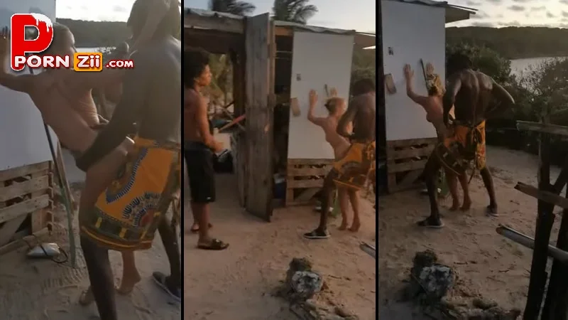 คลิปหลุดฝรั่ง ให้เย็ดเมีย เรียงคิวเย็ดสาวขาว เที่ยวเขาหมู่บ้านที่มีแต่ผู้ชายเงี่ยนๆ เลยโดนจับเย็ด เจอ ควยใหญ่เย็ดหี เข้าไป ยืนแทบไม่ไหว