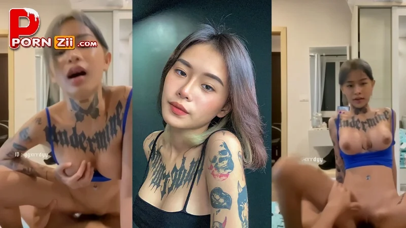 คลิปหลุด ทวิตเตอร์ เย็ดคนดัง น้องยาหยี สาวสักลายนมใหญ่ ขี้เงี่ยน ขึ้นเย็ดกับผัว โยกควยได้พริ้วจริงๆ เอาหีขย่มใส่ไม่หยุด