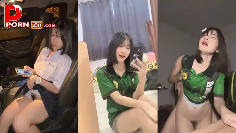 คลิปหลุด สาว เสื้อ เขียว กำลังดัง เปิดหี ให้แฟนดูตอนไปรับกลับบ้าน วันต่อมา อยากเย็ด เสียวหี เลยไปค้างบ้านโดนควยกระแทก ขอ น้ำแตก เน้นๆ