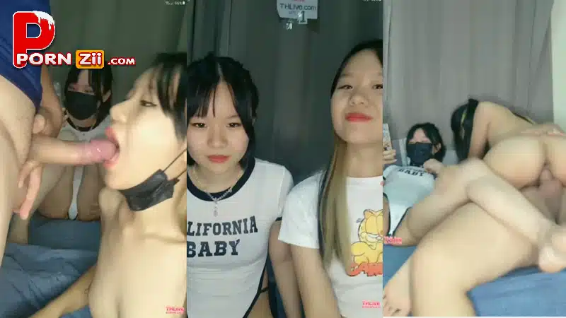 คลิปหลุด เย็ดไลฟ์สด thlive งานสุดเสียวสองสาว ฝาแฝด โม๊คควย โชว์ลีลาเทพ อีกคนนั่ง ติ้วหี อีกคน นั่งควย ขย่มเย็ด ฟินรูดีจัง